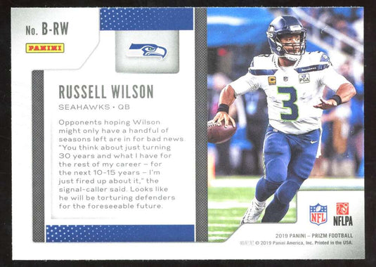 2019 Panini Prizm Brilliance Russell Wilson 