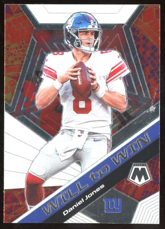 2020 Panini Mosaic Will to Win Daniel Jones 