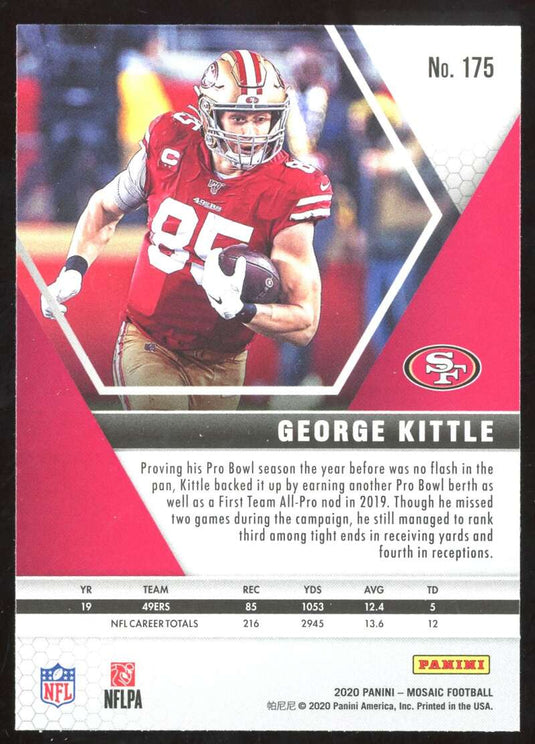 2020 Panini Mosaic George Kittle