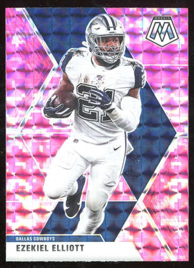 2020 Panini Mosaic Pink Camo Prizm Ezekiel Elliott 