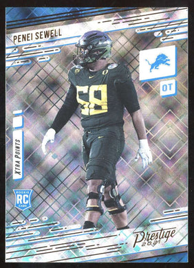 2021 Panini Prestige Xtra Points Diamond Penei Sewell 