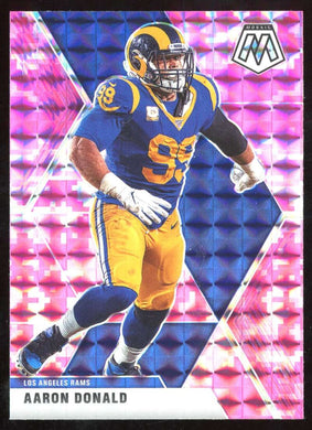 2020 Panini Mosaic Pink Camo Prizm Aaron Donald 