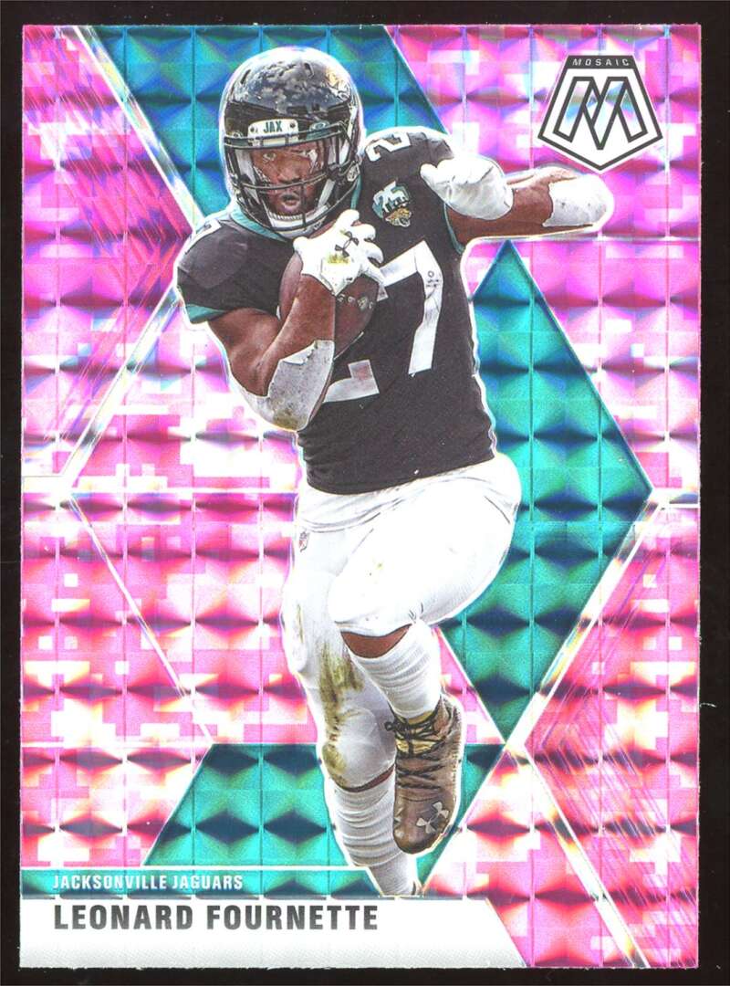 Load image into Gallery viewer, 2020 Panini Mosaic Pink Camo Prizm Leonard Fournette #99 Image 1
