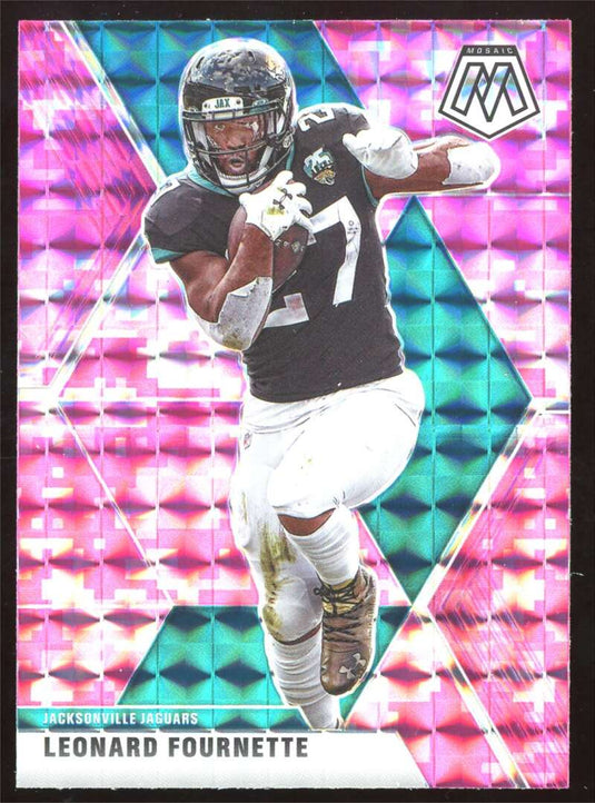 2020 Panini Mosaic Pink Camo Prizm Leonard Fournette 