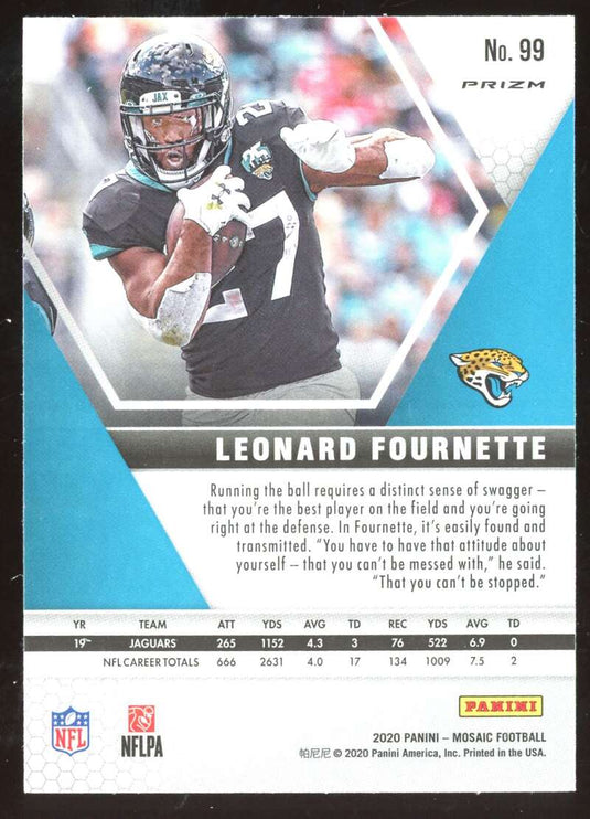 2020 Panini Mosaic Pink Camo Prizm Leonard Fournette