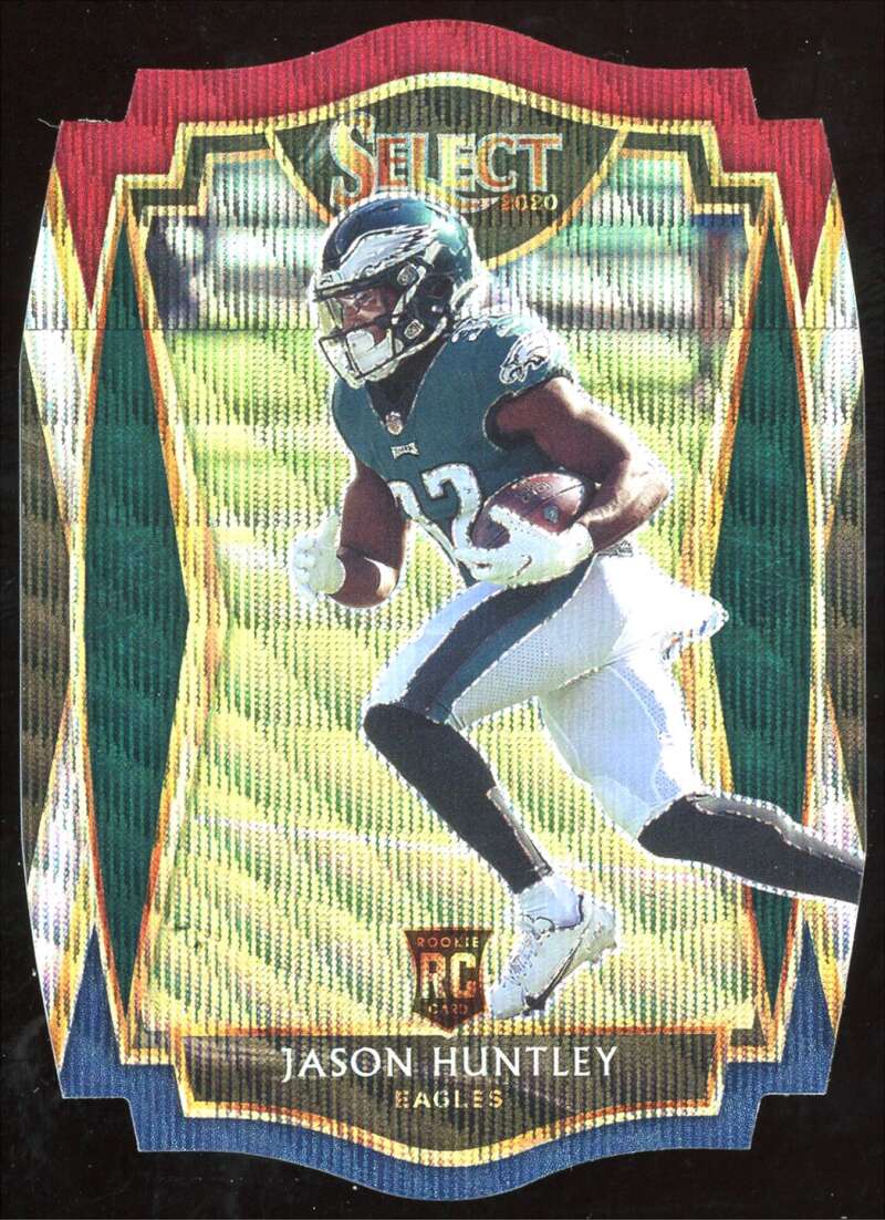 Load image into Gallery viewer, 2020 Panini Select Tri Color Prizm Die Cut Jason Huntley #199 Rookie RC Image 1
