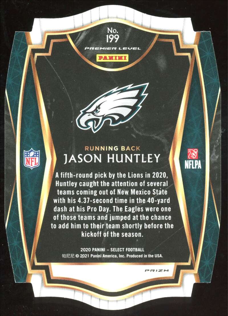 Load image into Gallery viewer, 2020 Panini Select Tri Color Prizm Die Cut Jason Huntley #199 Rookie RC Image 2
