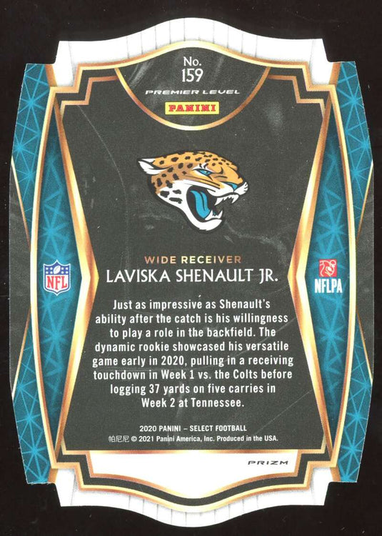 2020 Panini Select Red Prizm Die Cut Laviska Shenault Jr.