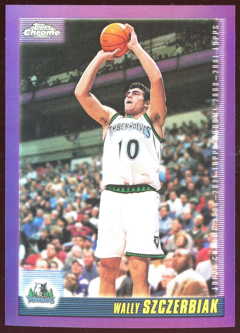 Load image into Gallery viewer, 2000-01 Topps Chrome Refractor Wally Szczerbiak #42 Short Print SP Timberwolves Image 1
