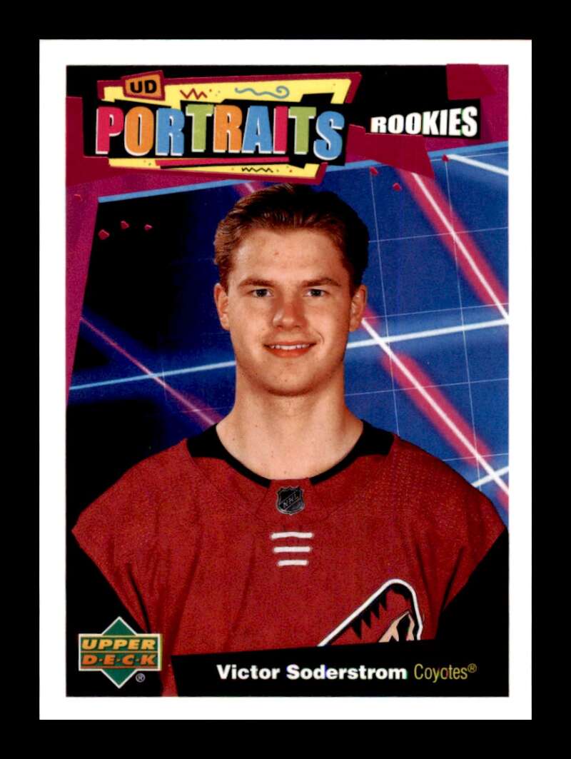 Load image into Gallery viewer, 2020-21 Upper Deck UD Portraits Victor Soderstrom #P-60 Rookie RC Image 1
