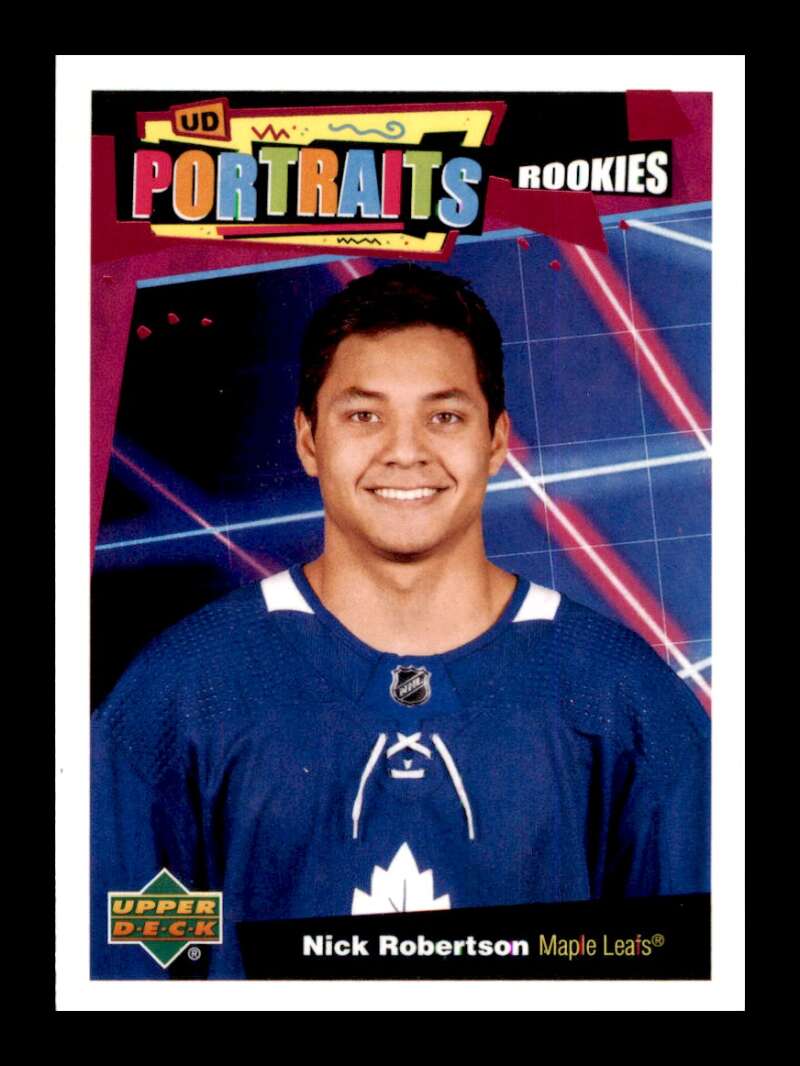 Load image into Gallery viewer, 2020-21 Upper Deck UD Portraits Nick Robertson #P-76 Rookie RC Image 1
