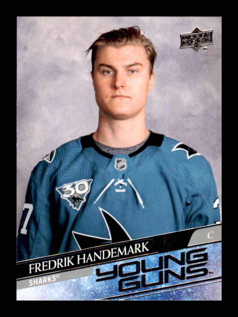Load image into Gallery viewer, 2021-22 Upper Deck Extended Series Young Guns Fredrik Handemark #711 Rookie RC Image 1
