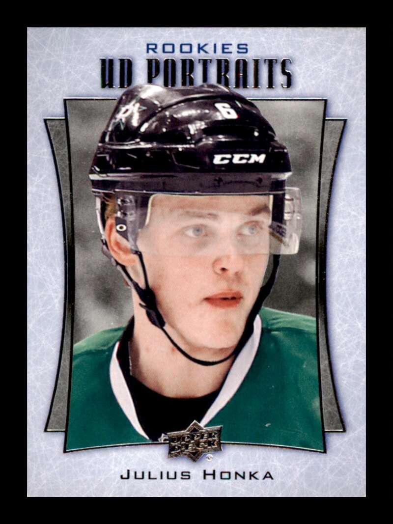 Load image into Gallery viewer, 2016-17 Upper Deck UD Portraits Julius Honka #P-105 Rookie RC Image 1
