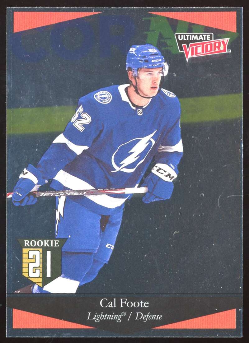 Load image into Gallery viewer, 2020-21 Upper Deck Ultimate Victory Cal Foote #UV-37 Rookie RC Image 1
