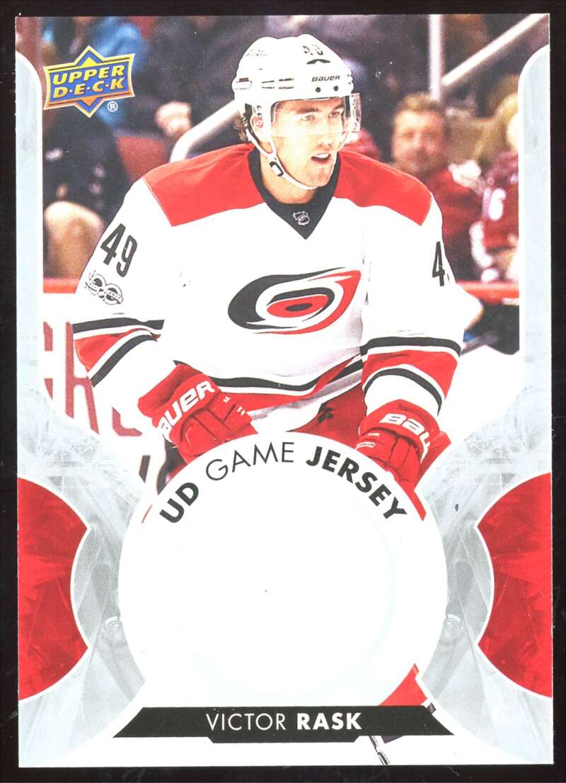 Load image into Gallery viewer, 2017-18 Upper Deck UD Game Jersey Victor Rask #GJ-VR Patch Relice Image 1
