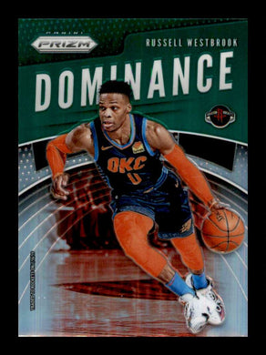 2019-20 Panini Prizm Dominance Green Prizm Russell Westbrook 