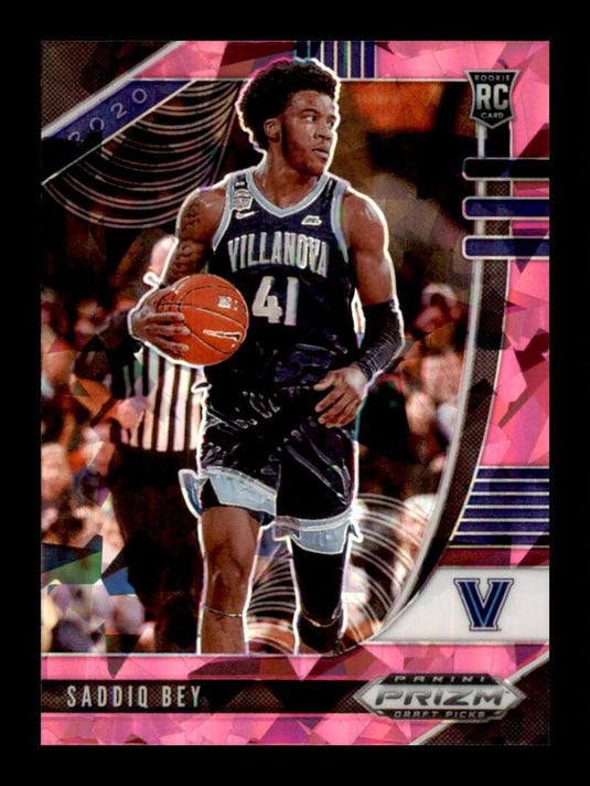 2020-21 Panini Prizm Draft Pink Cracked Ice Prizm Saddiq Bey