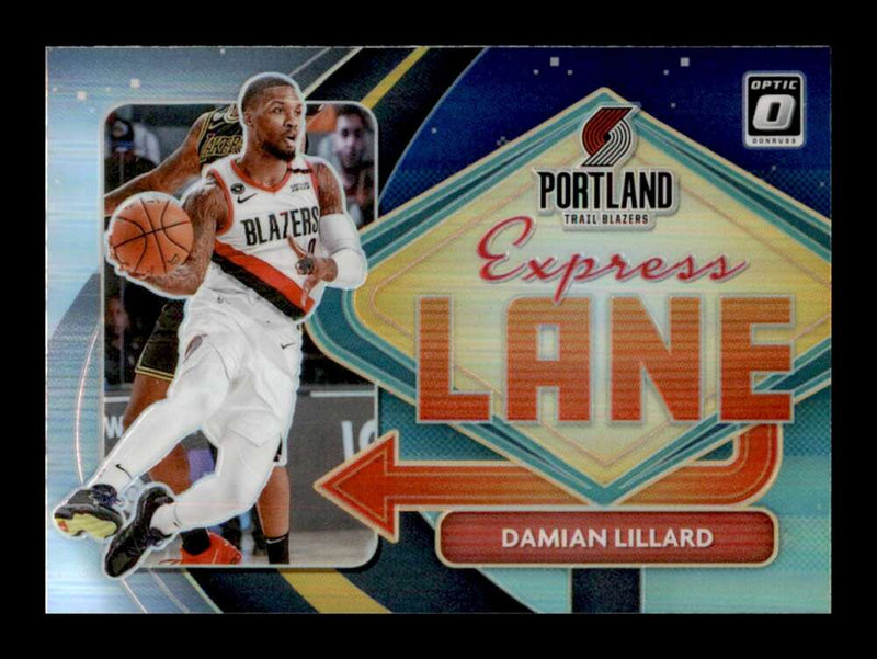 Load image into Gallery viewer, 2020-21 Donruss Optic Silver Prizm Holo Damian Lillard #8 Parallel SP Image 1
