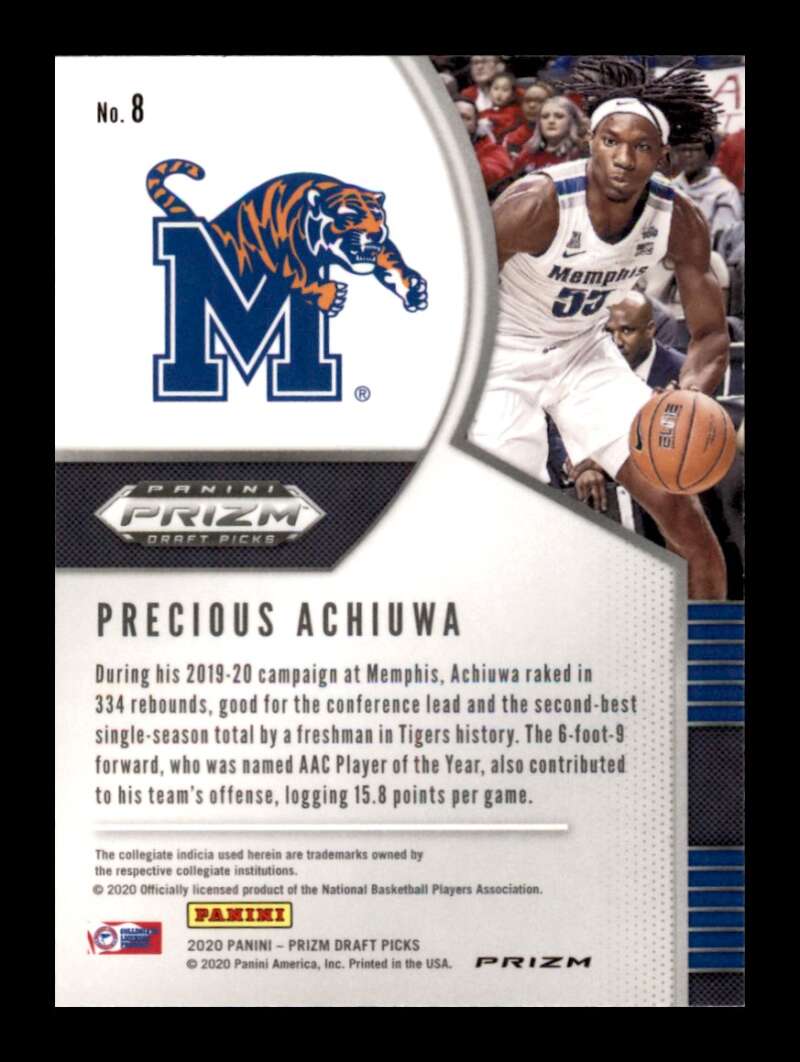 Load image into Gallery viewer, 2020-21 Panini Prizm Draft Pink Cracked Ice Prizm Precious Achiuwa #8 Rookie RC Image 2
