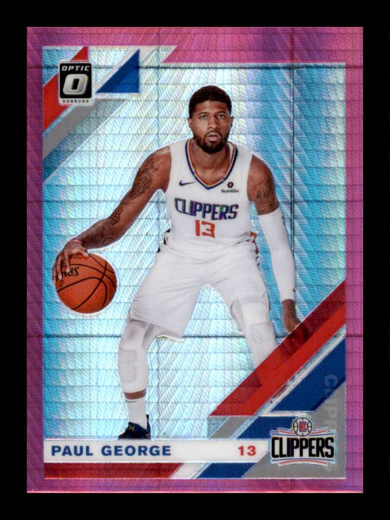 Load image into Gallery viewer, 2019-20 Donuss Optic Pink Hyper Prizm Paul George #20 Parallel SP Image 1
