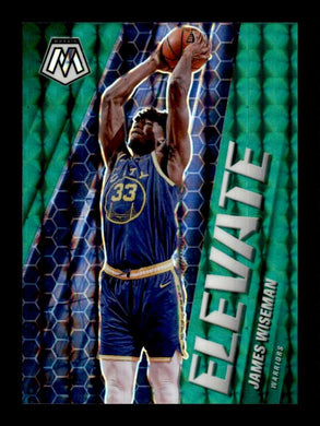 2020-21 Panini Mosaic Elevate Green Mosaic Prizm James Wiseman 