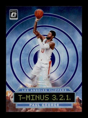 2019-20 Donruss Optic T-Minus Purple Prizm Paul George 