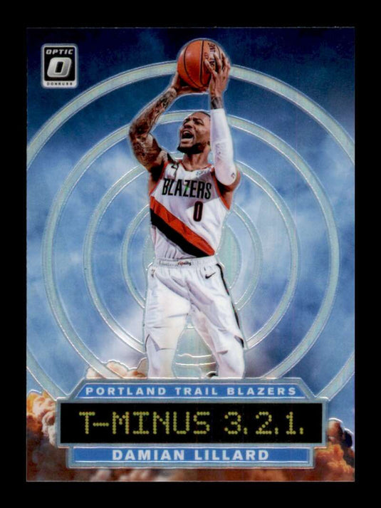 2019-20 Donruss Optic T-Minus Silver Prizm Damian Lillard