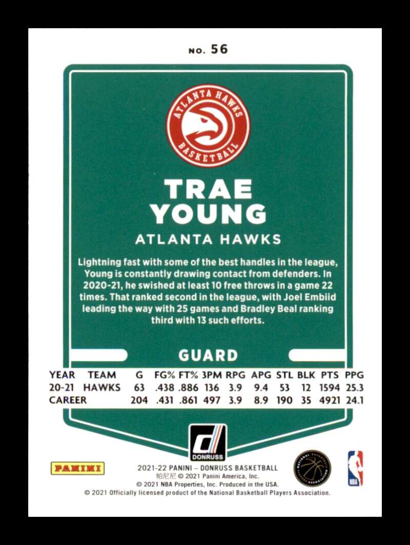 Load image into Gallery viewer, 2021-22 Donruss Orange Laser Trae Young #56 Parallel SP Image 2
