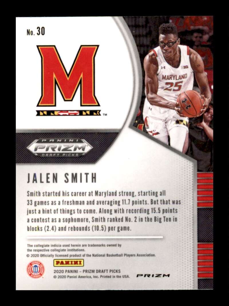 Load image into Gallery viewer, 2020-21 Panini Prizm Draft Silver Prizm Jalen Smith #30 Rookie RC Image 2
