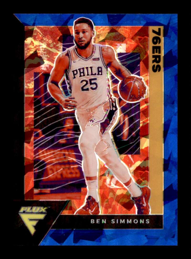 Load image into Gallery viewer, 2020-21 Panini Flux Blue Cracked Ice Prizm Ben Simmons #133 Parallel SP Image 1

