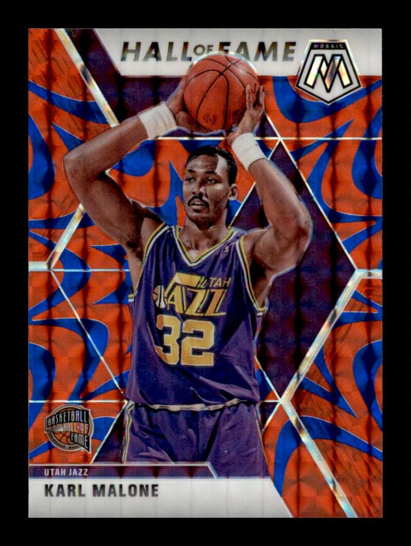 Load image into Gallery viewer, 2020-21 Panini Mosaic Reactive Blue Prizm Karl Malone #284 Parallel SP Image 1
