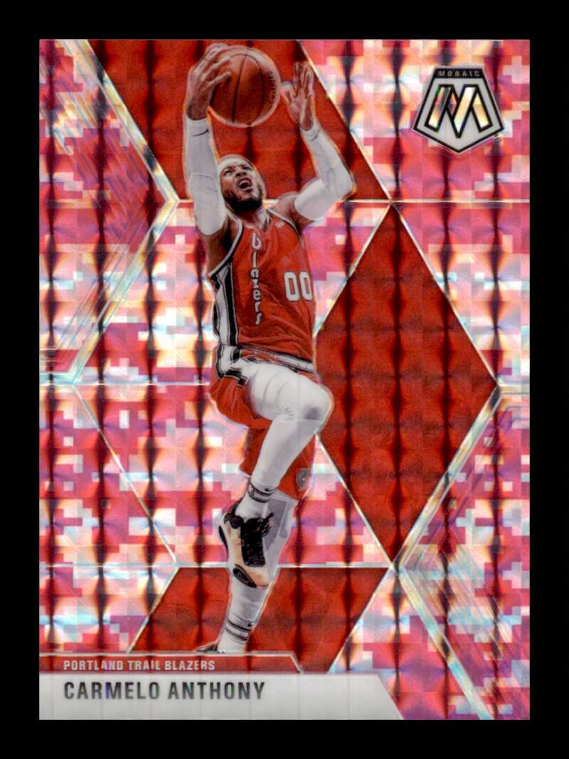 Load image into Gallery viewer, 2019-20 Panini Mosaic Pink Camo Prizm Carmelo Anthony #25 Parallel SP Image 1
