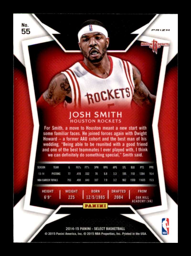 Load image into Gallery viewer, 2014-15 Panini Select Silver Prizm Josh Smith #55 Parallel SP Image 2
