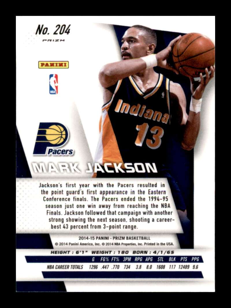 Load image into Gallery viewer, 2014-15 Panini Prizm Yellow Red Mosaic Prizm Mark Jackson #204 Parallel SP Image 2
