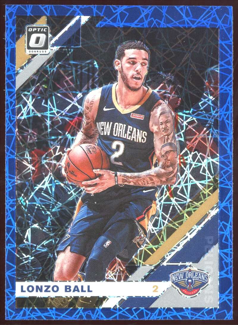 Load image into Gallery viewer, 2019-20 Donruss Optic Blue Velocity Prizm Lonzo Ball #3 Parallel SP Image 1
