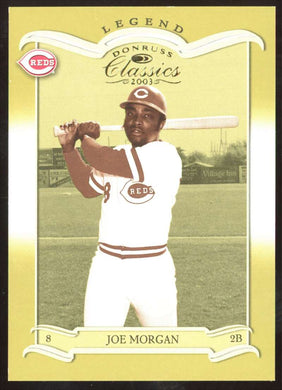 2003 Donruss Classics Joe Morgan 