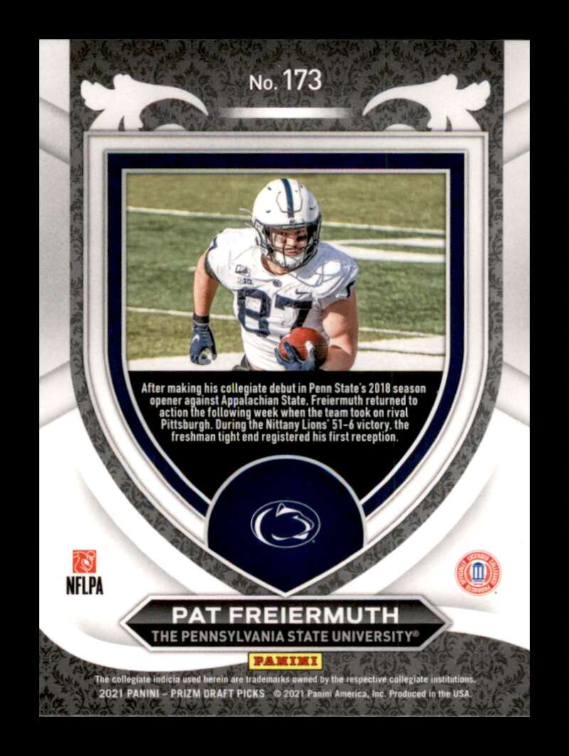 Load image into Gallery viewer, 2021 Panini Prizm Draft Pat Freiermuth #173 Rookie RC Image 2
