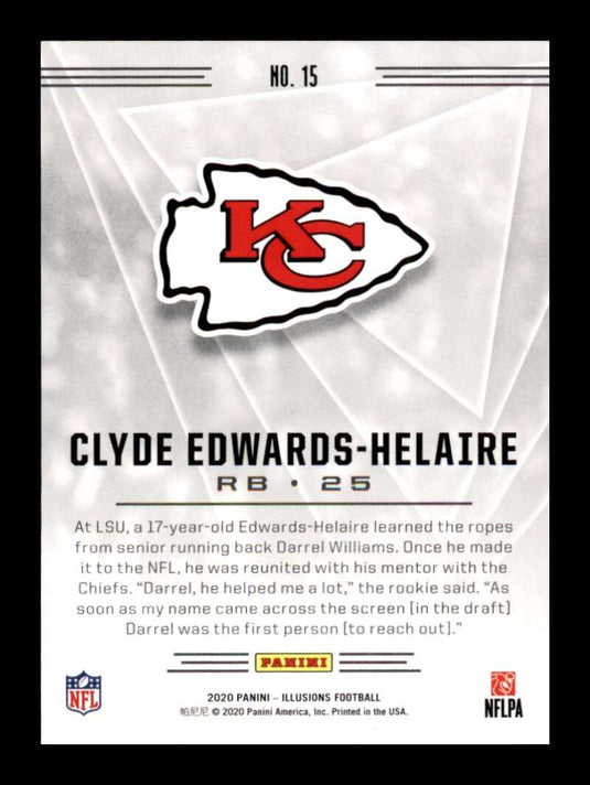 2020 Panini Illusions Orange Clyde Edwards-Helaire