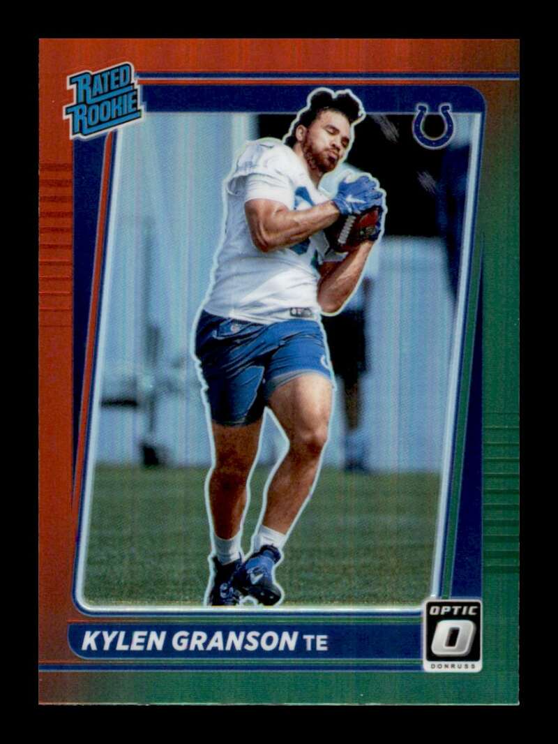 Load image into Gallery viewer, 2021 Donruss Optic Red Green Prizm Kylen Granson #P-321 Rookie RC Image 1

