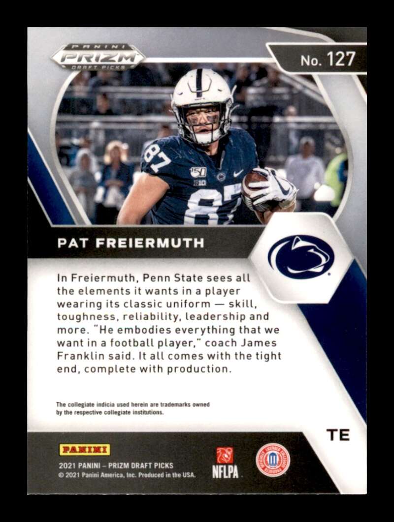 Load image into Gallery viewer, 2021 Panin Prizm Draft Pat Freiermuth #127 Rookie RC Image 2
