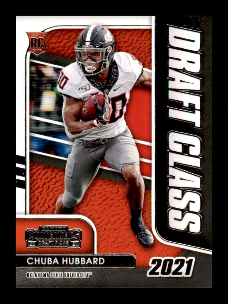 Load image into Gallery viewer, 2021 Panini Contenders Draft Class Chuba Hubbard #38 Rookie RC Image 1
