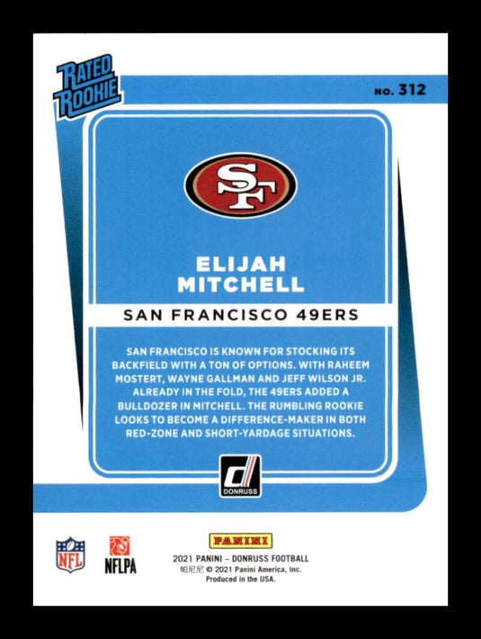 2021 Donruss Elijah Mitchell 