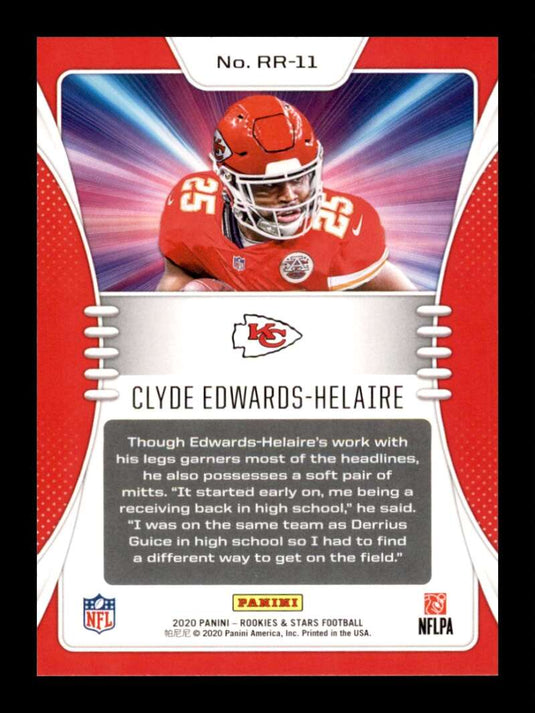 2020 Panini Rookies and Stars Rookie Rush Clyde Edwards-Helaire 