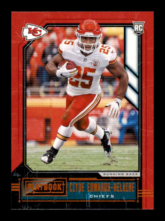 2020 Panini Playbook Orange Clyde Edwards-Helaire 