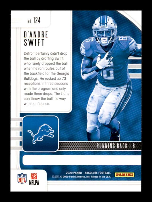 2020 Panini Absolute D'Andre Swift 