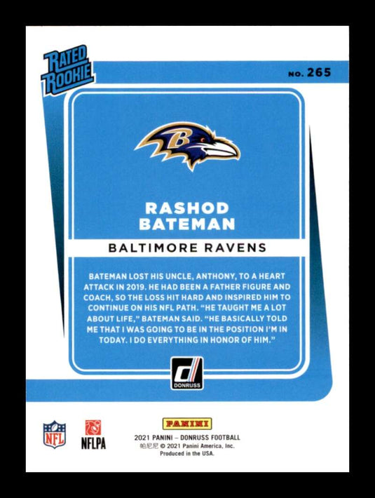 2021 Donruss Rashod Bateman