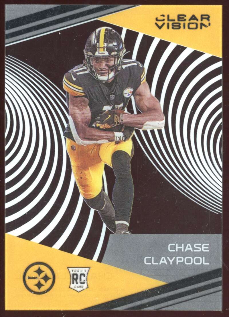 Load image into Gallery viewer, 2020 Panini Chronicles Clear Vision Chase Claypool #CV-15 Rookie RC Image 1
