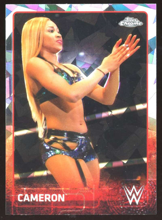 2015 Topps Chrome WWE Atomic Refractor Cameron 