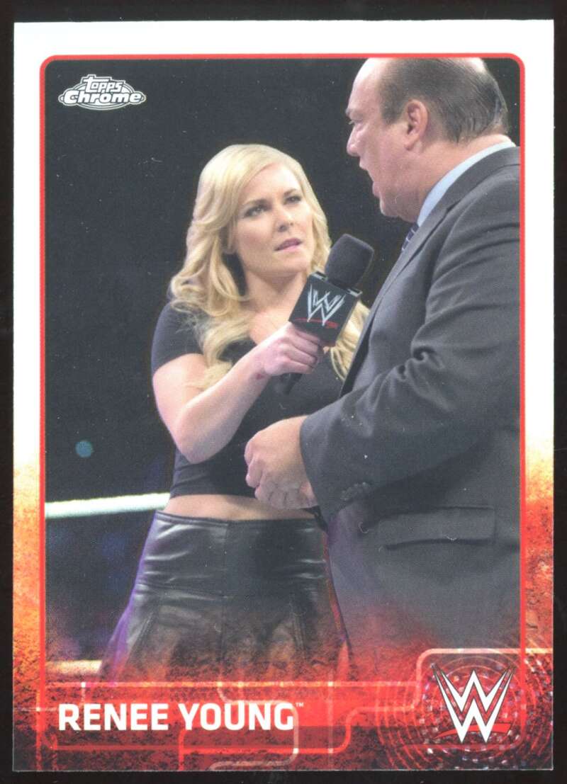 Load image into Gallery viewer, 2015 Topps Chrome WWE Refractor Renee Young #55 Image 1
