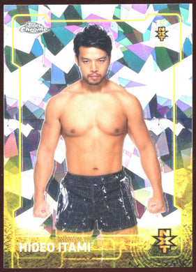 2015 Topps Chrome WWE Atomic Refractor Hideo Itami 